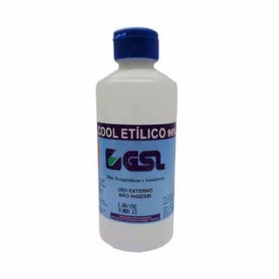 ÁLCOOL ETÍLICO SANITÁRIO GSL 96% - 250ML