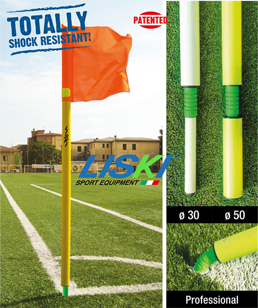 POSTE BANDEIROLA LISKI FLEX PROFESSIONAL AMARELO 50 MM
