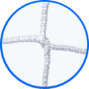 REDE BALIZA ANDEBOL/FUTSAL SEM NOS POLIPROPILENO BASIC 3 MM - BRANCO (X2)