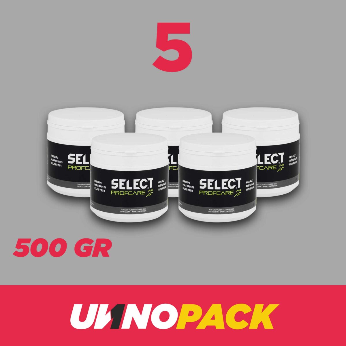 UNNOPACK RESINA SELECT PROFCARE 500 GR - 5 UND