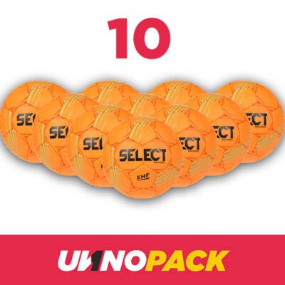 UNNOPACK BALON BALONMANO SELECT MUNDO V22 NARANJA - 10 UDS