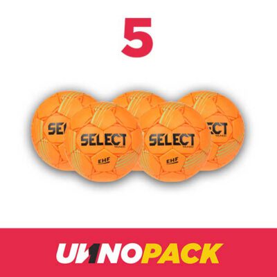 UNNOPACK BALON BALONMANO SELECT MUNDO V22 NARANJA - 5 UDS