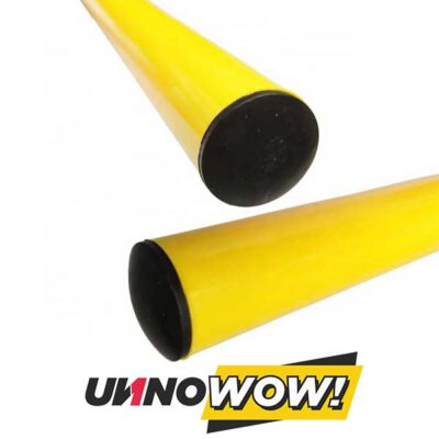 PVC BASTON UNNOSPORT 25 MM AMARILLO - PACK 12 UDS